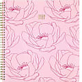 AT-A-GLANCE® Quinn Floral Academic Planner, 8 1/2" x 11", Soft Pink/Hot Pink/Gold, July 2020 To June 2021