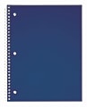 Just Basics® Poly Spiral Notebook, 8" x 10-1/2", 1 Subject, College Ruled, 70 Sheets, Blue