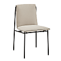 Eurostyle Ludvig Fabric Side Chairs, Tan/Black, Set Of 2 Chairs