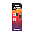 Rayovac Lightning To USB-A Cable, 6', Assorted Colors, MP7946