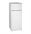 Avanti Model RA7306WT - 7.4 CF Two Door Apartment Size Refrigerator - White - 7.40 ft³ - Reversible - 7 ft³ Net Refrigerator Capacity - 0.40 ft³ Net Freezer Capacity - 251 kWh per Year - White - Smooth
