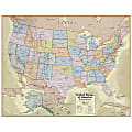 Hemispheres Boardroom Series United States Laminated Wall Map, 38" x 48"