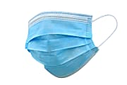 DSBJ 3-Ply Pleated Disposable Face Mask, Adult, One Size, Box Of 50 1 thumbnail image