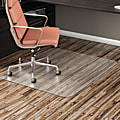 Realspace® EconoMat Chair Mats for Hard Floors, Rectangular,  36" x 48", Clear, Pack Of 25 Chair Mats