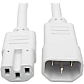 Eaton Tripp Lite Series Power Cord C14 to C15 - Heavy-Duty, 15A, 250V, 14 AWG, 6 ft. (1.83 m), White - P018006AWH 1 thumbnail image