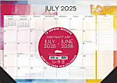 2025-2026 Willow Creek Press Academic Monthly Desk Pad Calendar, 17" x 12", Abstract Art, July 20205 To June 2026, 56936 1 thumbnail image