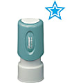 Xstamper® Pre-Inked Star Shape Stamp, 65% Recycled, 100000 Impressions, Light Blue