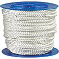Office Depot® Brand Twisted Nylon Rope, 3,240 Lb, 3/8" x 600', White 1 thumbnail image