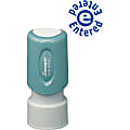 Xstamper® ENTERED Title Stamp, 65% Recycled, 100000 Impressions, Blue