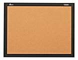 SKILCRAFT® Cork Bulletin Board, 18" x 24", Aluminum Frame With Black Finish (AbilityOne 7195 01 651 1298)