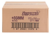 Protected Chef Disposable General Purpose Gloves - Medium Size - Unisex - For Right/Left Hand - Clear - Comfortable, Durable, Lightweight - For Food Handling, Multipurpose, Cleaning, Printing - 1000 / Carton - 11.50" Glove Length 1 thumbnail image