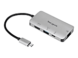 Targus® USB-C DP Alt Mode 4K HDMI Docking Station With 100W Power Pass-Through, 0.35"H x 1.77"W x 3.35"D, DOCK418USZ