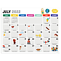 TF Publishing Large Desk Blotter Calendar, 17" x 22", Holiday, July 2022 To June 2023