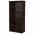 Bush Business Furniture Studio C 73"H 5-Shelf Bookcase, Black Walnut, Standard Delivery 1 thumbnail image