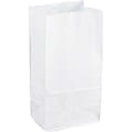 Sparco White Kraft Paper Bags - 11" Length x 6" Width - White - Paper - 100 / Pack 1 thumbnail image