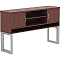 Lorell® Relevance Series Standing Hutch, 59"W, Mahogany 1 thumbnail image