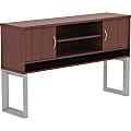 Lorell® Relevance Series Standing Hutch, 59"W, Mahogany