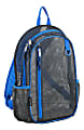 Eastsport Sport Mesh Backpack, Graphite/Royal Blue