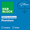 H&R Block Tax Software Premium, 2023, 1-Year Subscription, Mac Compatible, ESD