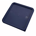 Winco Square Cover For 12-22 Qt Food Containers, 11-2/5" x 11-2/5", Blue