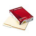 Smead® Guide 2/5-Cut File Folders , Legal Size (8 1/2" x 14"), Manila, Box Of 100