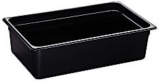 Cambro H-Pan High-Heat GN 1/1 Food Pans, 6"H x 12-3/4"W x 20-7/8"D, Black, Pack Of 6 Pans 1 thumbnail image