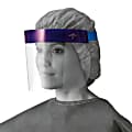 Medline 3/4-Length Disposable Face Shields With Foam Top, 3/4", Clear, Pack Of 96 Shields