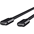 Belkin USB-C to USB-C Cable - 3.1 USB-C - 20 Gbps Data Transfer - 4k & Ultra HD Display - 1 Meter/3.3ft - Black - 3.28 ft USB Data Transfer Cable 1 thumbnail image