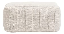 Realspace™ Fabric Footrest, 10"H x 22"W x 12"D, Cream 1 thumbnail image
