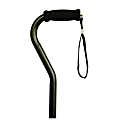 Offset Handle Aluminum Cane, Black 1 thumbnail image
