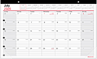 2026-2027 Office Depot® Brand Monthly Academic Desk Calendar, 17-3/4" x 10-7/8", 30% Recycled, July 2026 To June 2027 1 thumbnail image