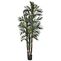 Nearly Natural 6'H Silk Robellini Palm Tree With Pot, Green 1 thumbnail image