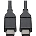 Tripp Lite USB C Hi-Speed Cable w/ 5A Rating 20V M/M USB 2.0 USB Type C USB-C USB Type-C 6ft 6' - 5.91 ft - U040006C5A 1 thumbnail image