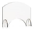 Rosseto Serving Solutions Avant Guarde Acrylic Sneeze Guard, Pass-Through Window, 15-1/2" x 24", Clear 1 thumbnail image