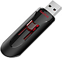 SanDisk Cruzer Glide™ USB 3.0 Flash Drive, 128GB, Black