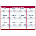 AT-A-GLANCE® Horizontal Reversible Erasable 2022-2023 Wall Calendar, 48" x 32", White/Navy