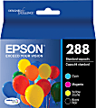 Epson DURABrite Ultra 288 Original Standard Yield Inkjet Ink Cartridge - Pigment Black, Pigment Cyan, Pigment Magenta, Pigment Yellow - 4 / Pack - 165 Pages Color, 175 Pages Black