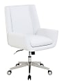 Serta® SitTrue™ Montair Faux Leather Mid-Back Manager Chair, White