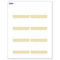 Avery® Printable Adhesive Name Badges With Preprinted Designs, Rectangle, S00-EX6, 2-1/3" x 3-3/8", Matte White With Gold Lace Trim Design, Pack Of 80 1 thumbnail image