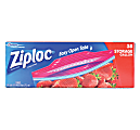 Ziploc® Brand Double Zipper Storage Bags, 1 Gallon, 38 Bags Per Box, Carton Of 9 Boxes