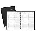 AT-A-GLANCE® Two-Person Daily Appointment Book, 8" x 10 7/8", Black, January 2019 to December 2019