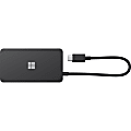 Microsoft USB-C Travel Hub - for Notebook - USB Type C - 4K - 3840 x 2160 - 1 x USB Type-A Ports - USB Type-A - 1 x USB Type-C Ports - USB Type-C - 1 x RJ-45 Ports - Network (RJ-45) - 1 x HDMI Ports - HDMI - VGA - Black