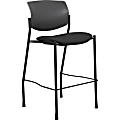 Lorell® Contemporary Task Stool, Black Seat/Black Frame, Quantity: 1