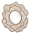 Zuo Modern Ketu Round Mirror, 27-1/4"H x 28-5/16"W x 13/16"D, Black 1 thumbnail image