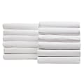 1888 Mills Naked King Fitted Sheets, 78” x 80” x 15”, White, Pack Of 12 Sheets 1 thumbnail image