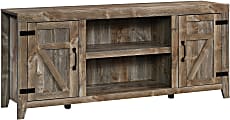 Sauder® Select Farmhouse Rustic Entertainment Credenza For 70" TV, 26-13/16"H x 62-3/4"W x 15-5/16"D, Rustic Cedar 1 thumbnail image