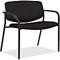 Lorell® Bariatric Fabric Guest Chair, Black