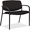 Lorell® Bariatric Fabric Guest Chair, Black 1 thumbnail image