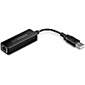 TRENDnet USB 2.0 to Fast Ethernet Adapter, Supports Windows And Mac OS, ASIX AX88772A Chipset, Backwards Compatible With USB 1.0 And 1.0, Full Duplex 200 Mbps Ethernet Speeds, Black, TU2-ET100 - USB 2.0 to 10/100 Mbps Ethernet Adapter