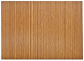 Anji Mountain Bamboo Roll-Up Chair Mat, 48" x 72", 1/4"-Thick, Natural 1 thumbnail image